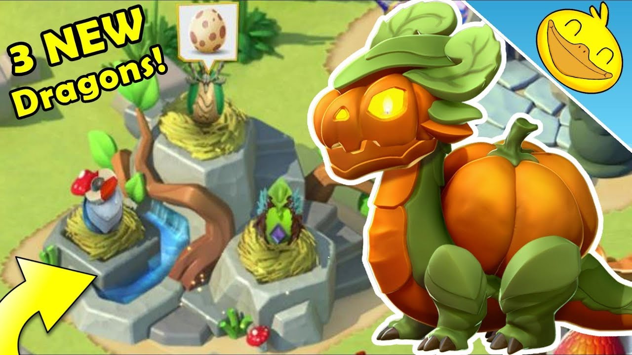 HATCHING 3 NEW DRAGONS + PUMPKIN DRAGON Breeding Begins! - DML #991