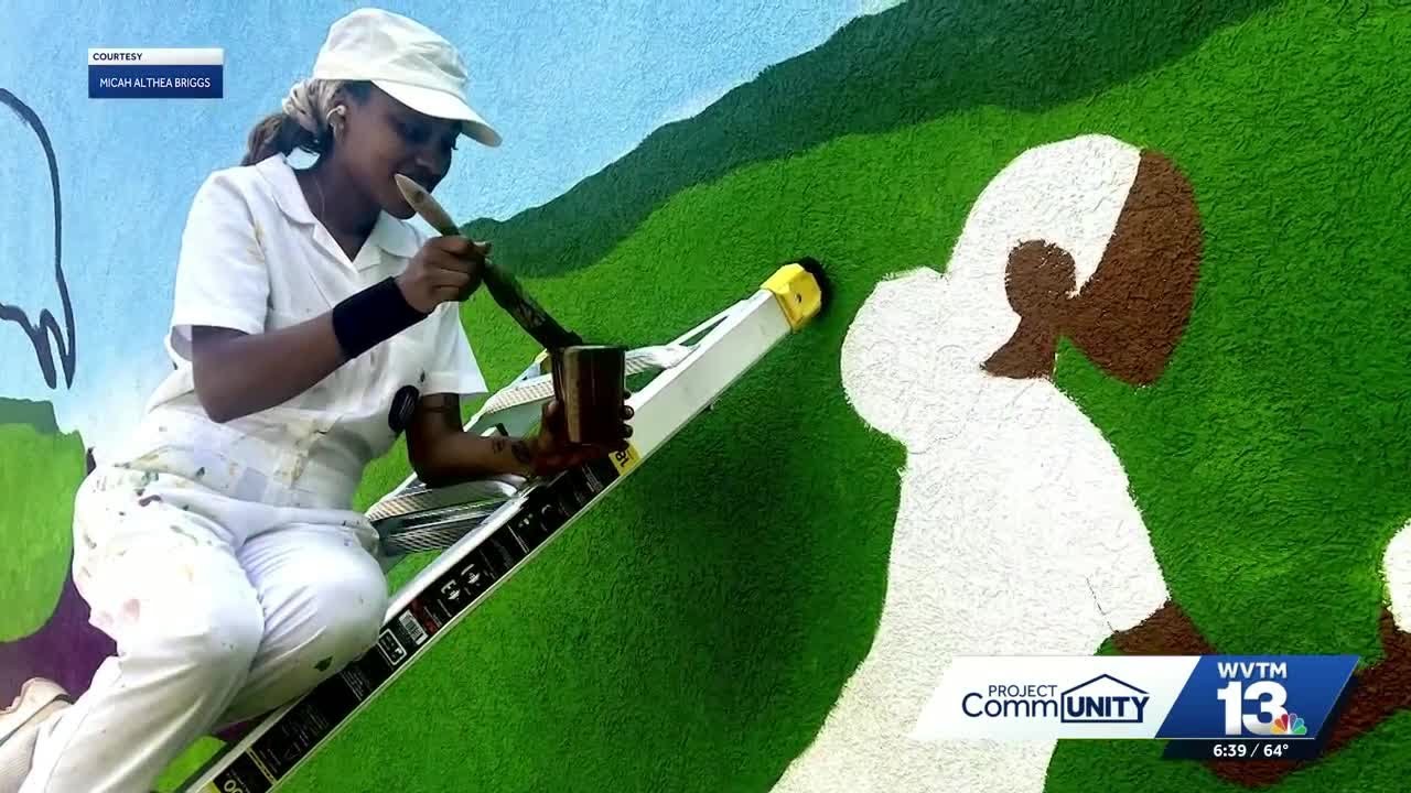 Birmingham artist Micah Althea Briggs brings African diasporic symbols to murals and first solo show