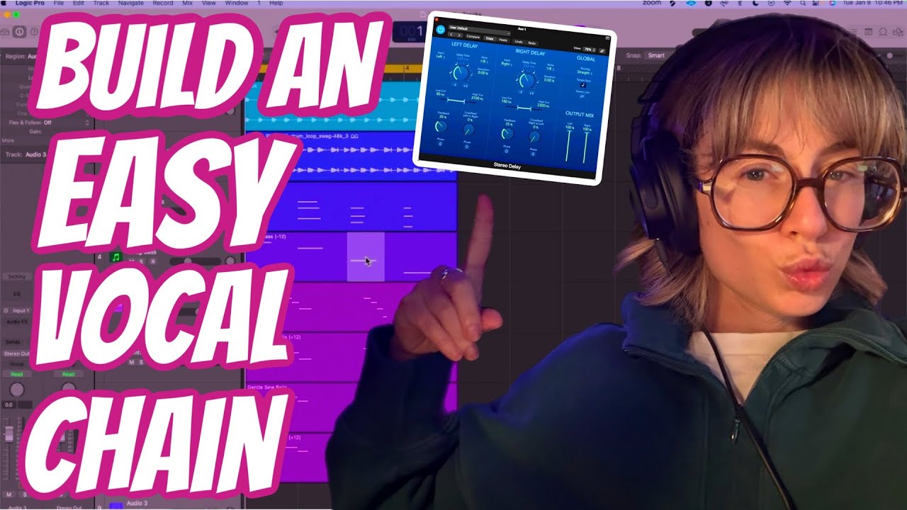 Как создать ПРОСТУЮ цепочку вокала Stock Logic
