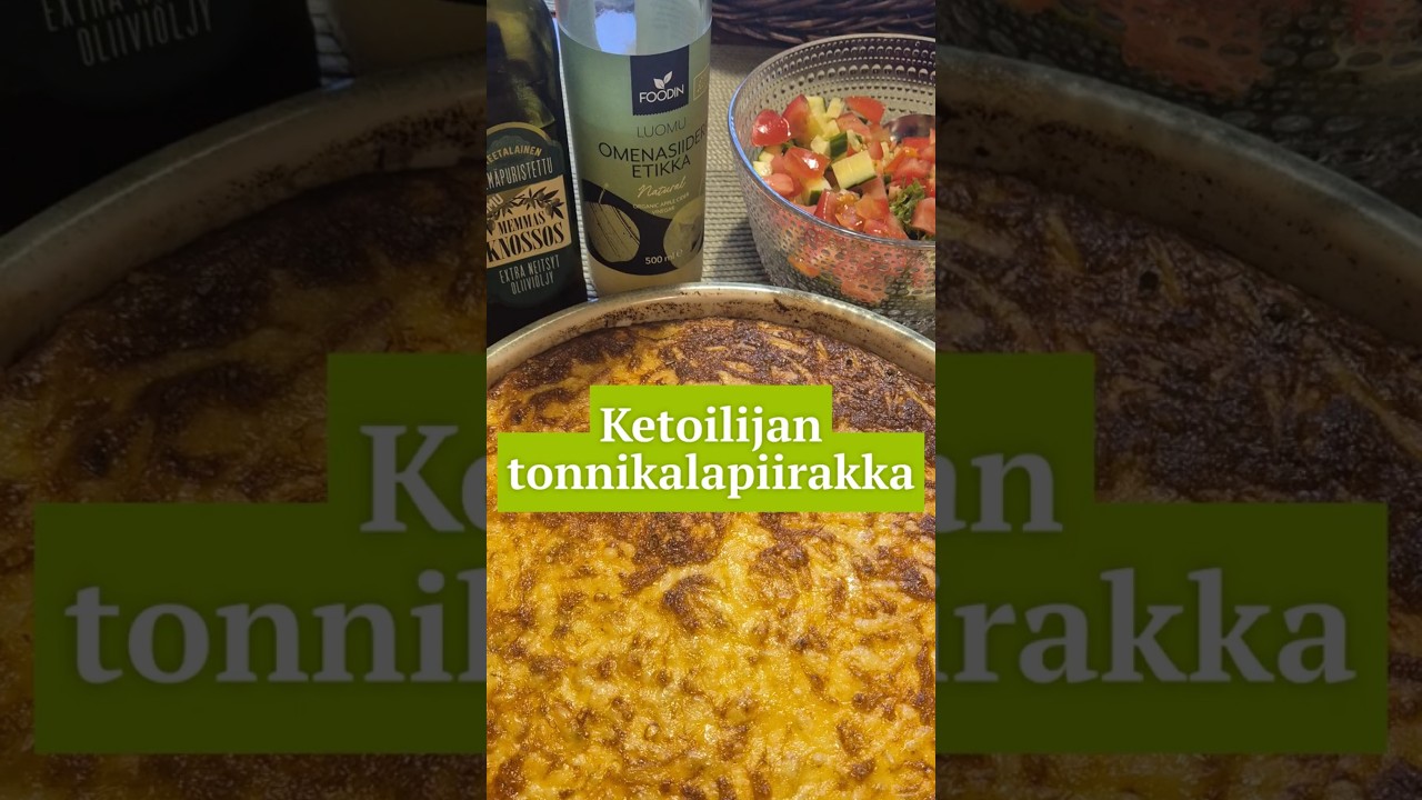 Leivotaan helppo tonnikalapiirakka, joka maistuu my&ouml;s ei-ketoilijoille 😋 #ketoruokavalio
