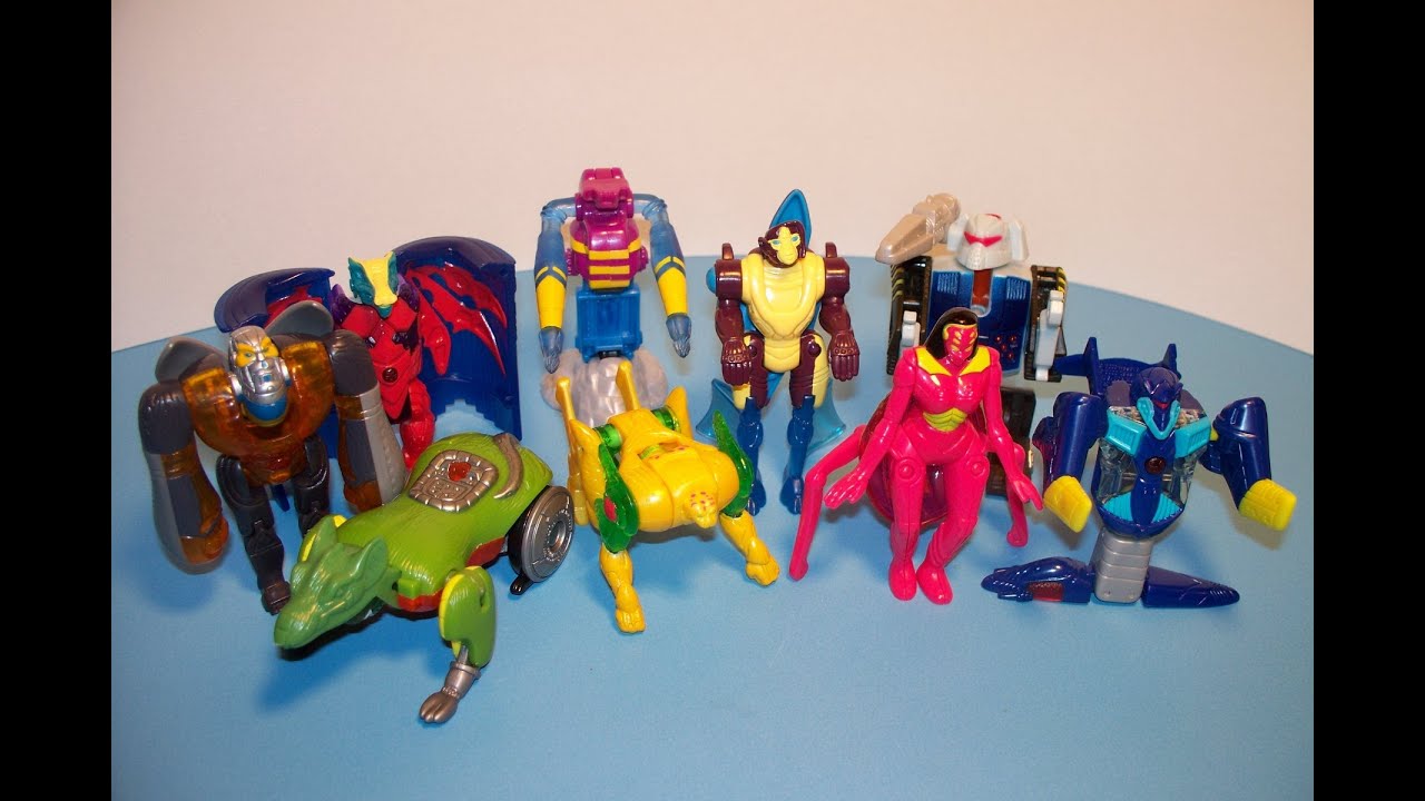 2000 MCDONALD'S TRANSFORMERS BEAST MACHINES SET OF 9 HAPPY MEAL TOY REVIEW