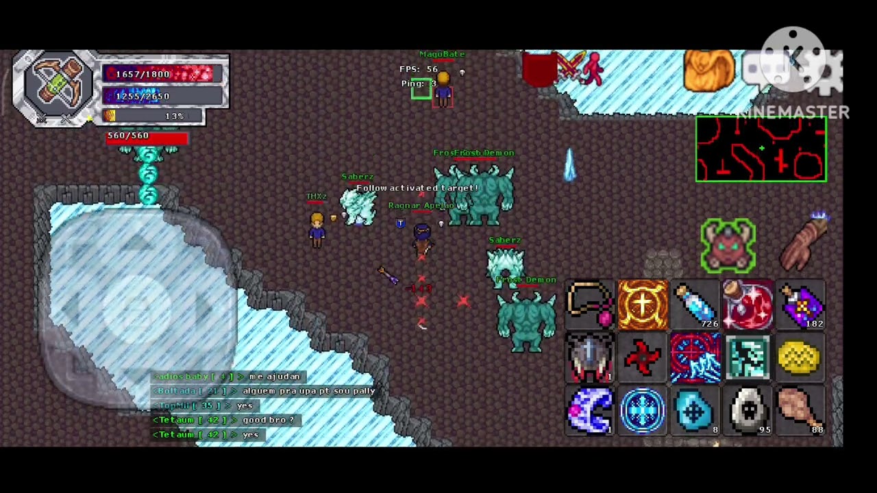 Helmo MMORPG matando os hunteds