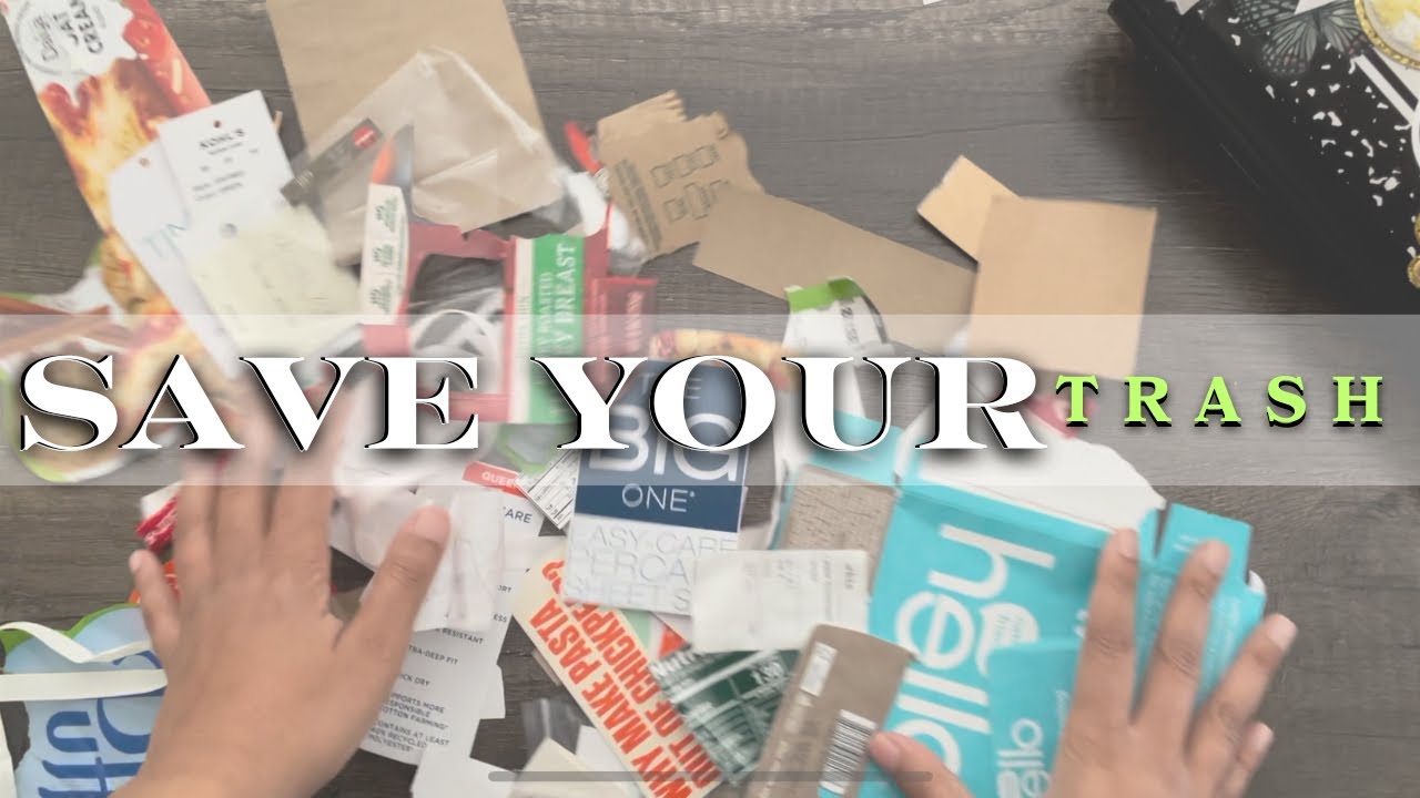 Save Your Trash For Your Junk Journal