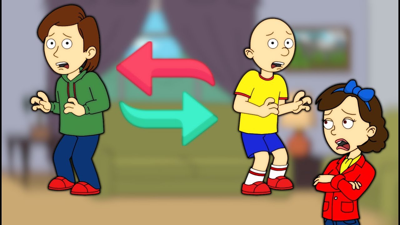 Caillou and Boris accidently Switch Bodies/Grounded
