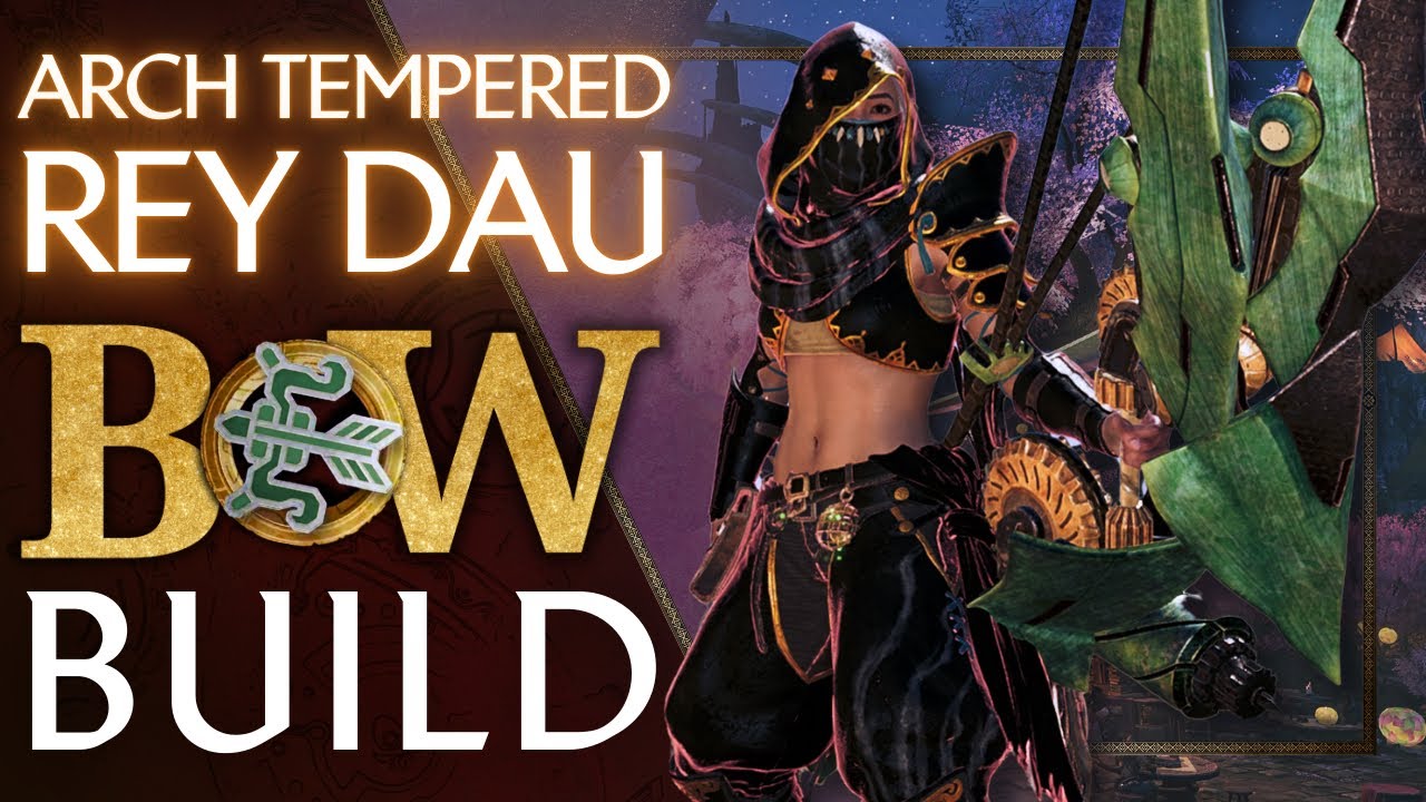 Arch Tempered Rey Dau Build - Endgame Bow Build - Monster Hunter Wilds
