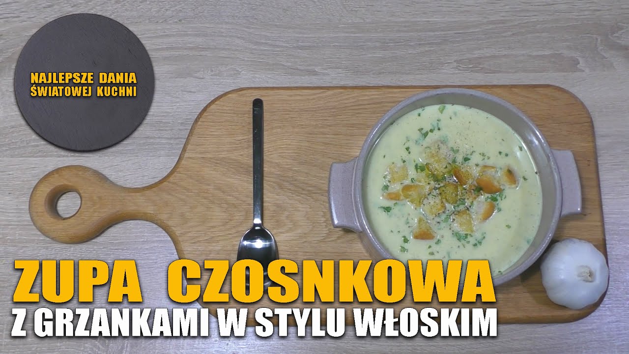 ZUPA CZOSNKOWA Z GRZANKAMI👌| GARLIC SOUP WITH CROUTONS👌