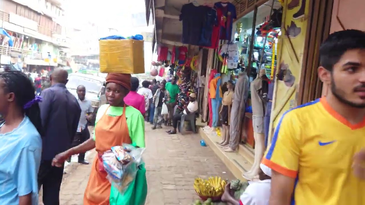 IMMERSIVE EXPERIENCE a Beautiful 4k walk in Uganda Kampala's Downtown