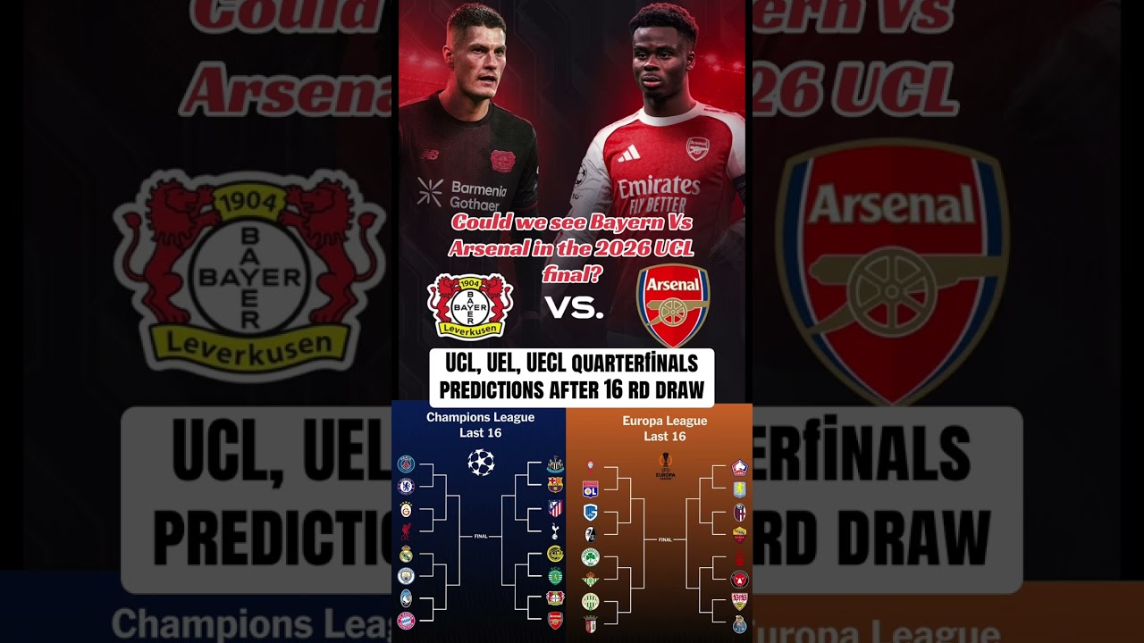Why Arsenal can win this season’s UEFA Champions League title following the round of 16 draw🤔🏆