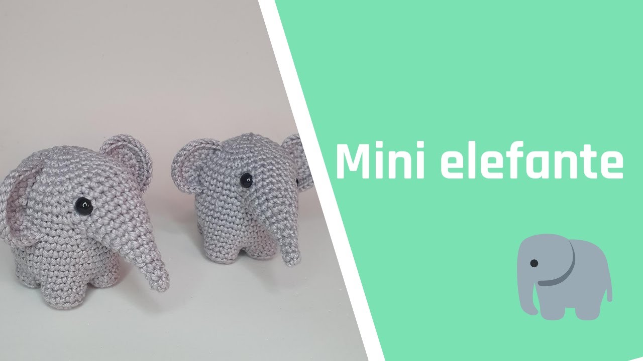 Mini elefante amigurumi | Receita na descrição