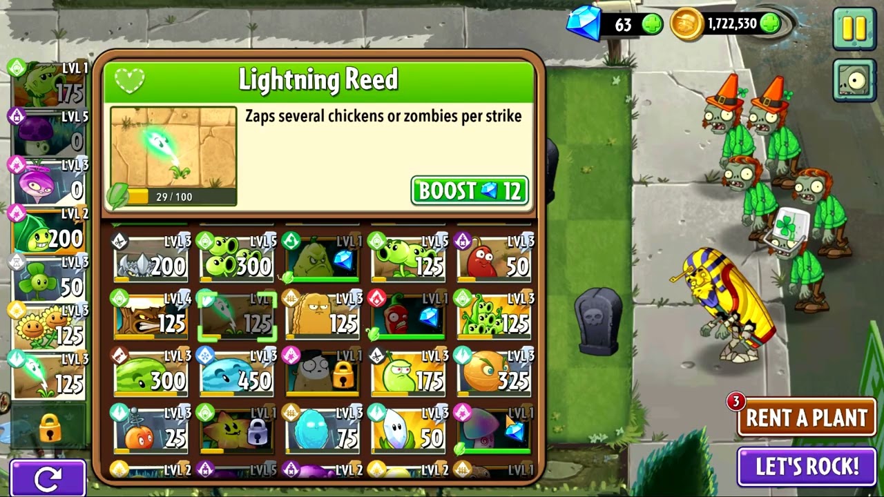 Luck o' the Zombie Level 1 (Plants vs. Zombies 2)