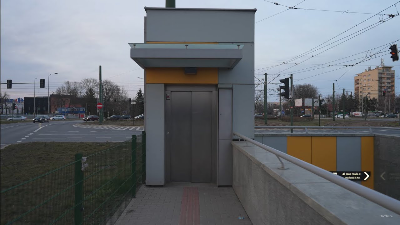 Poland, Krak&oacute;w, Rondo Czyżyński Tram Stop, OTIS elevator
