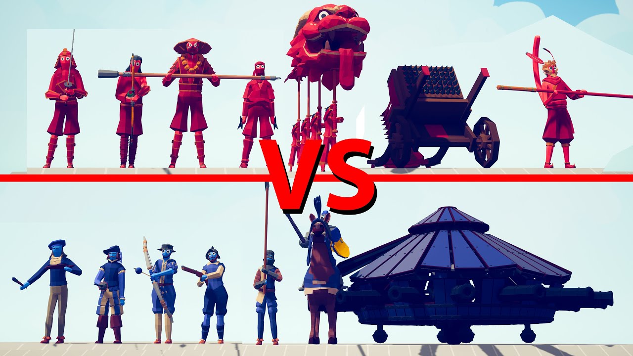 DYNASTY TEAM vs RENAISSANCE TEAM - Totally Accurate Battle Simulator TABS 1
