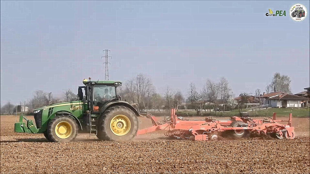 John Deere 8370R + Maschio Dracula 4m - Gruppo PEA - Soil preparation 2022