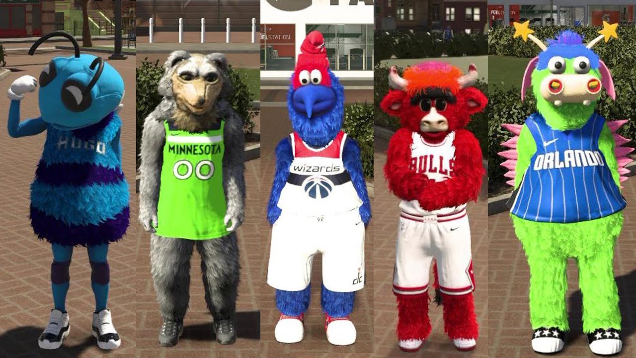 i bought every mascot in NBA 2K19...