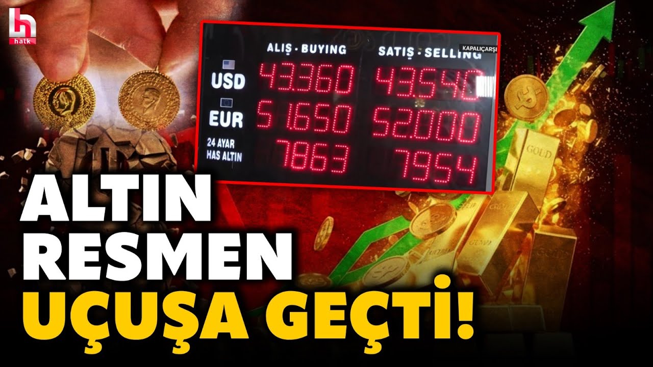 PİYASALAR ALEV ALEV! Altın fiyatlarında rekor üstüne rekor! Gram altın 8 bin TL'yi aştı!