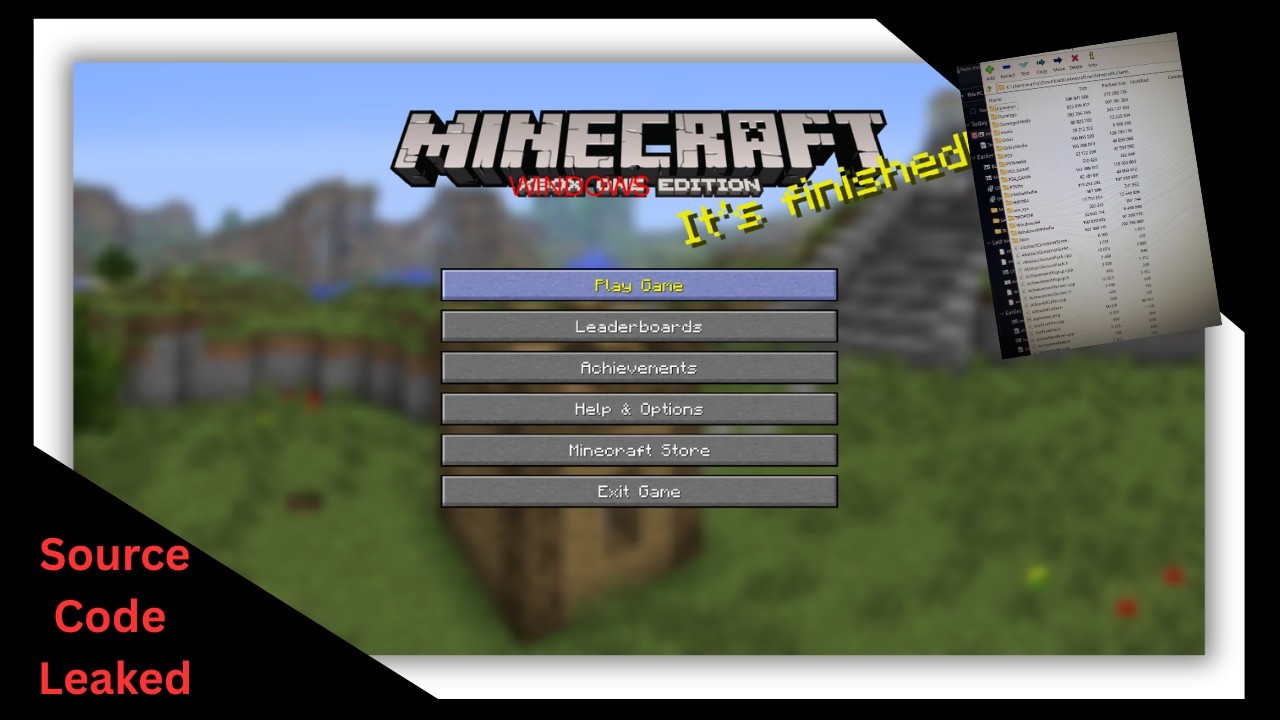 Утек исходный код старой консольной версии Minecraft?!