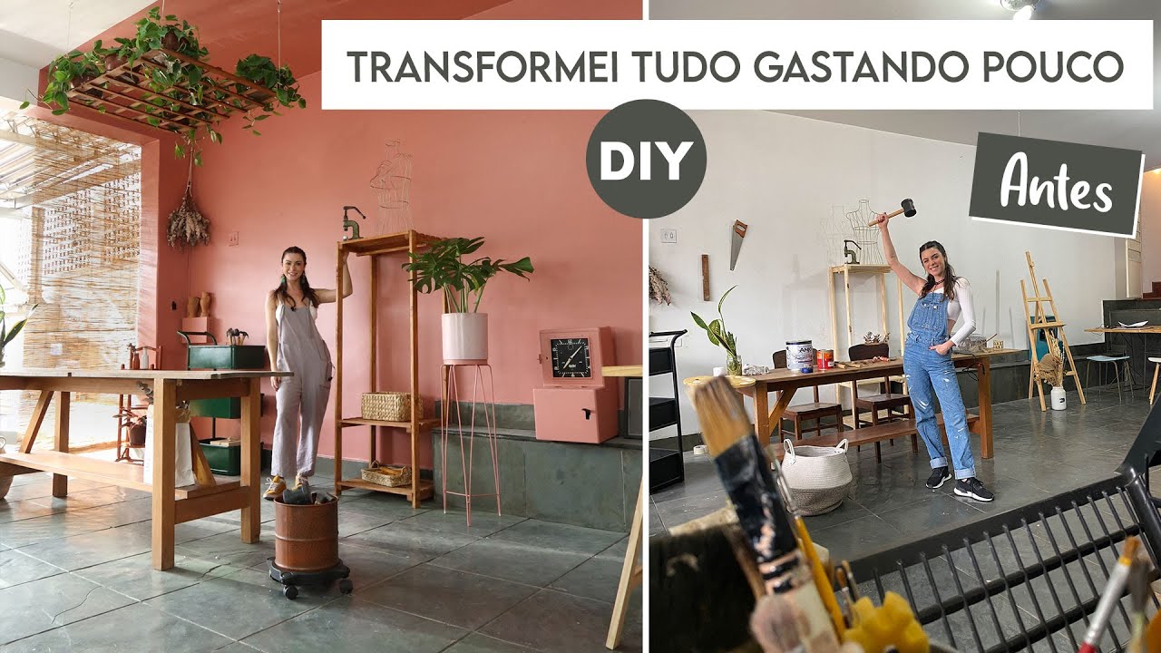 DIY transformei a Garagem gastando pouco