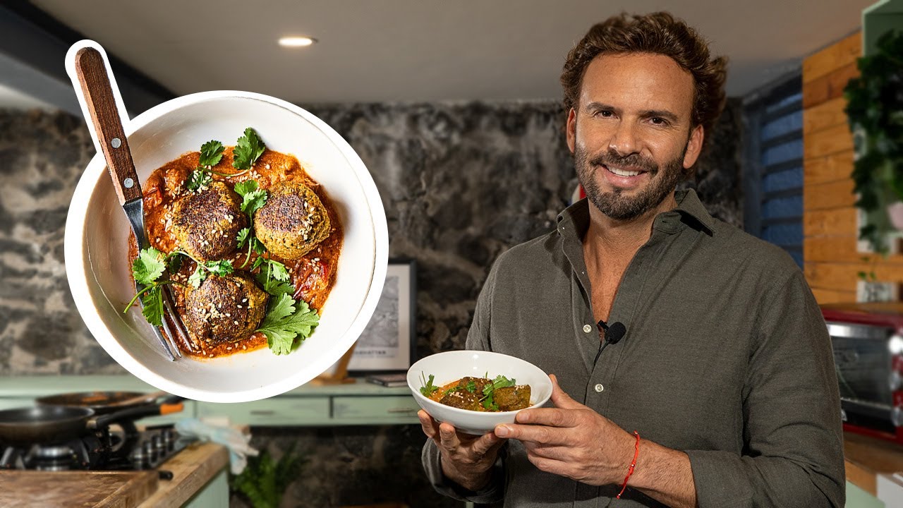 Receta fácil de albóndigas vegetarianas en salsa de chipotle
