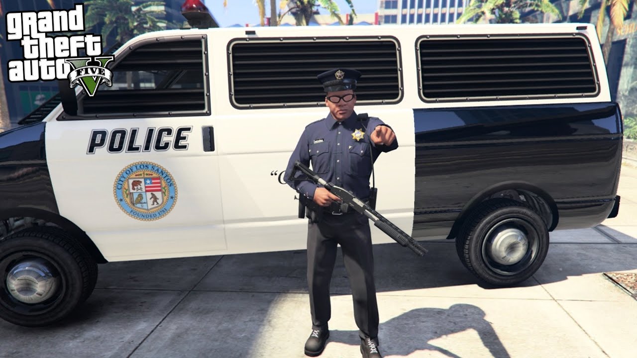 FRANKLIN BECOMES A COP IN GTA 5! (GTA 5 Mods)