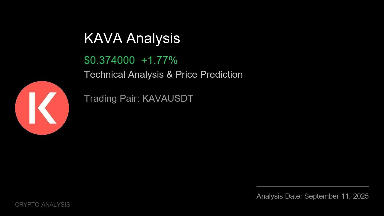 KAVA (KAVAUSDT) Technical Analysis - Price Prediction & Buy or Sell September 11, 2025