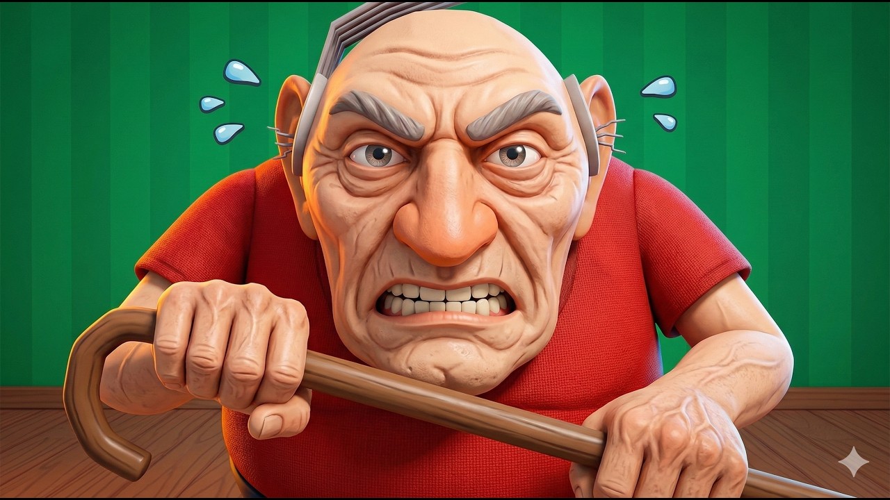 ESCAPE EVIL GRANDPA! OBBY | SPEED RUN!