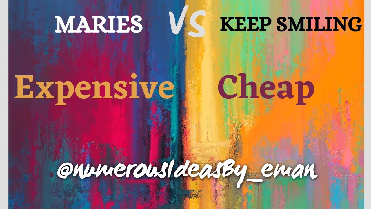 Difference between Marie's And Keep smiling #acrylicpaint| Cheapest acrylic paint from #daraz #art