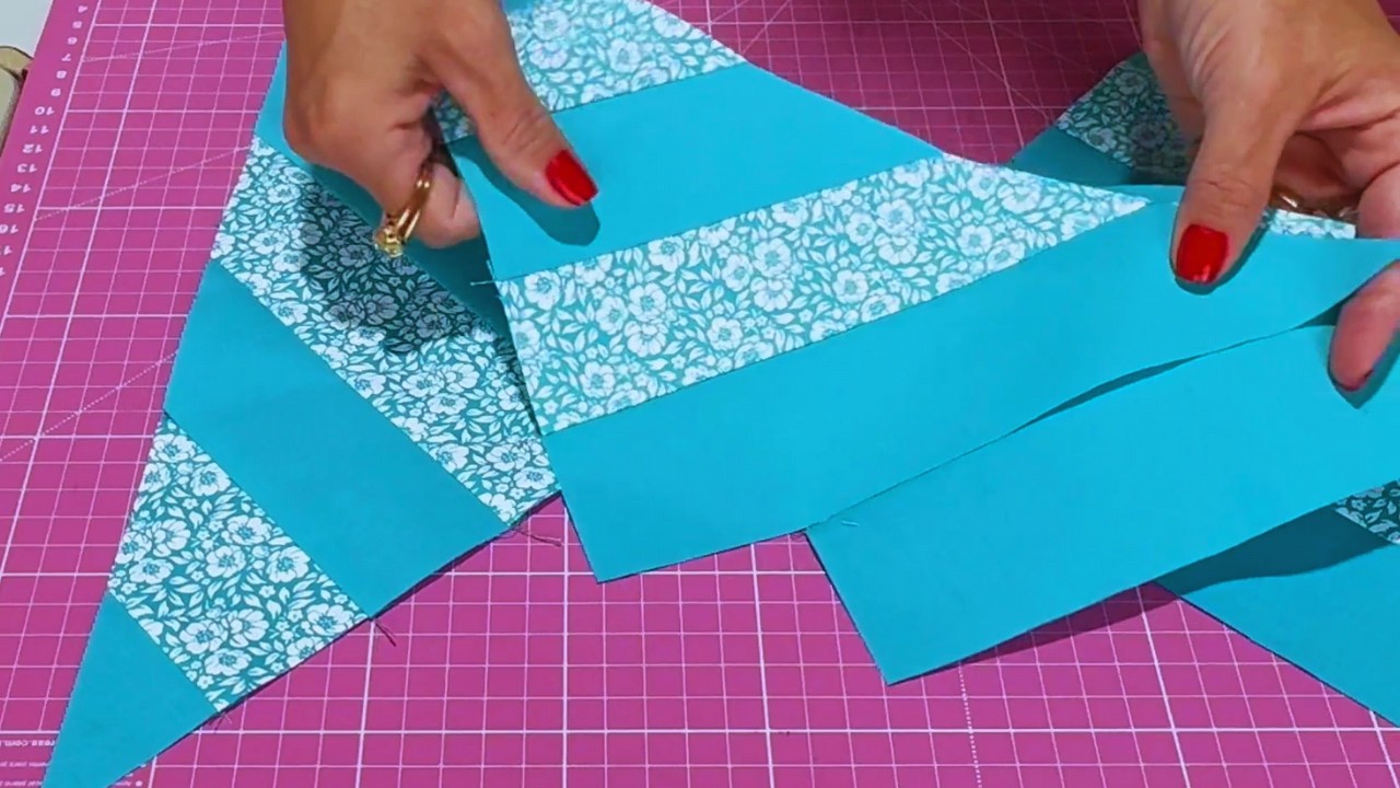 APENAS Faixas de Tecidos 🌷 PATCHWORK Rápido e FÁCIL de Costurar