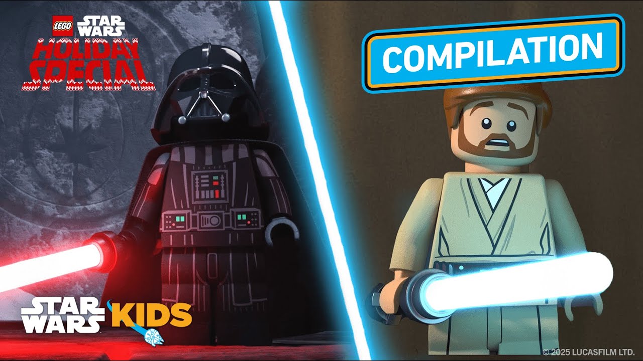 Awesome Lightsaber Moments Compilation 👊✨ | LEGO Star Wars: Holiday Special | @StarWarsKids