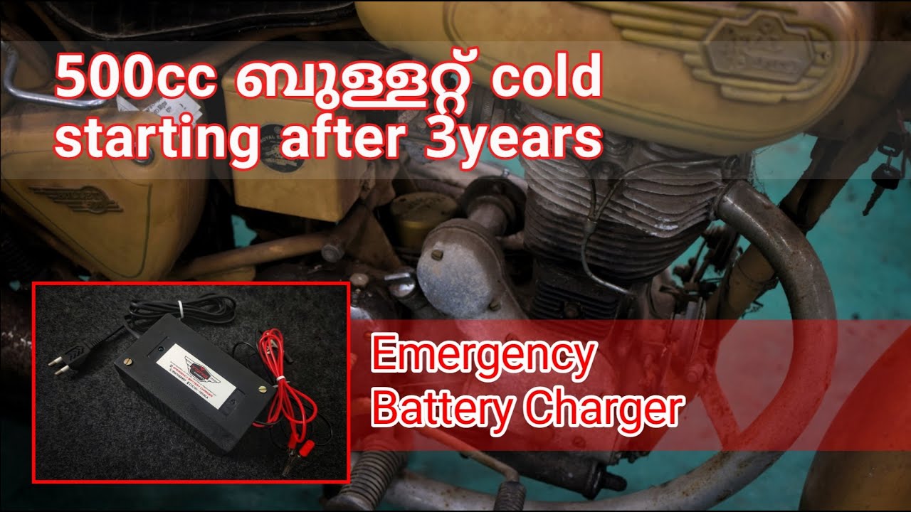 Cold starting Old 1984 Model Bullet 500 cc after 3 years | Starting 500cc bullet before Restoration