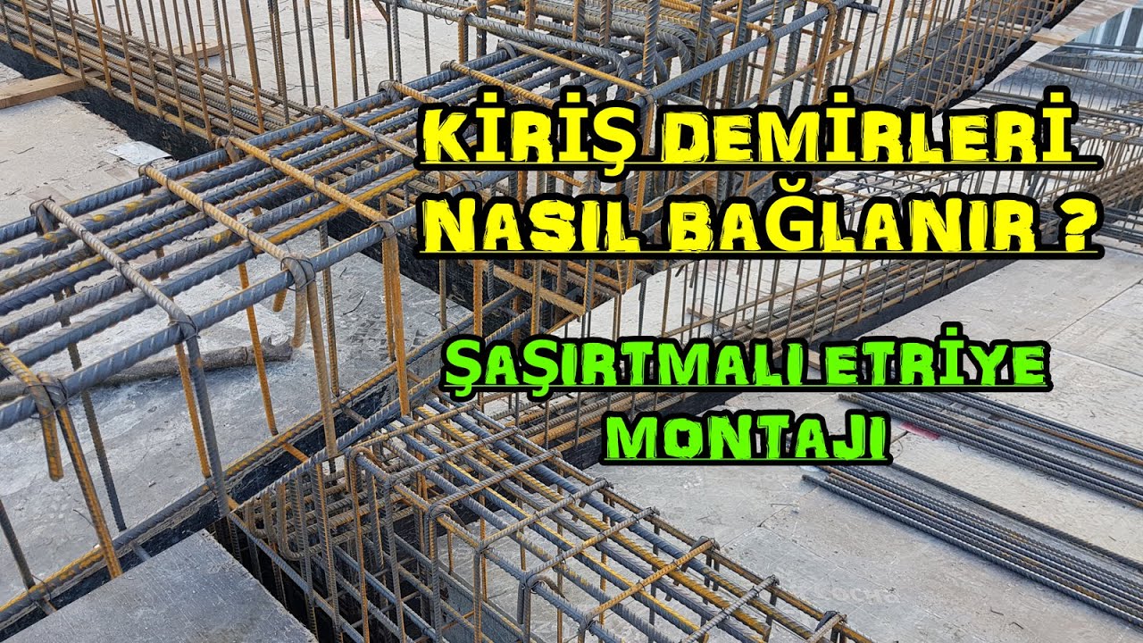 #KİRİŞ #DEMİRLERİ NASIL #BAĞLANIR ? / #KİRİŞLERDE #ŞAŞIRTMALI #ETRİYE #KANCALARI ! / #etriye  #kiriş