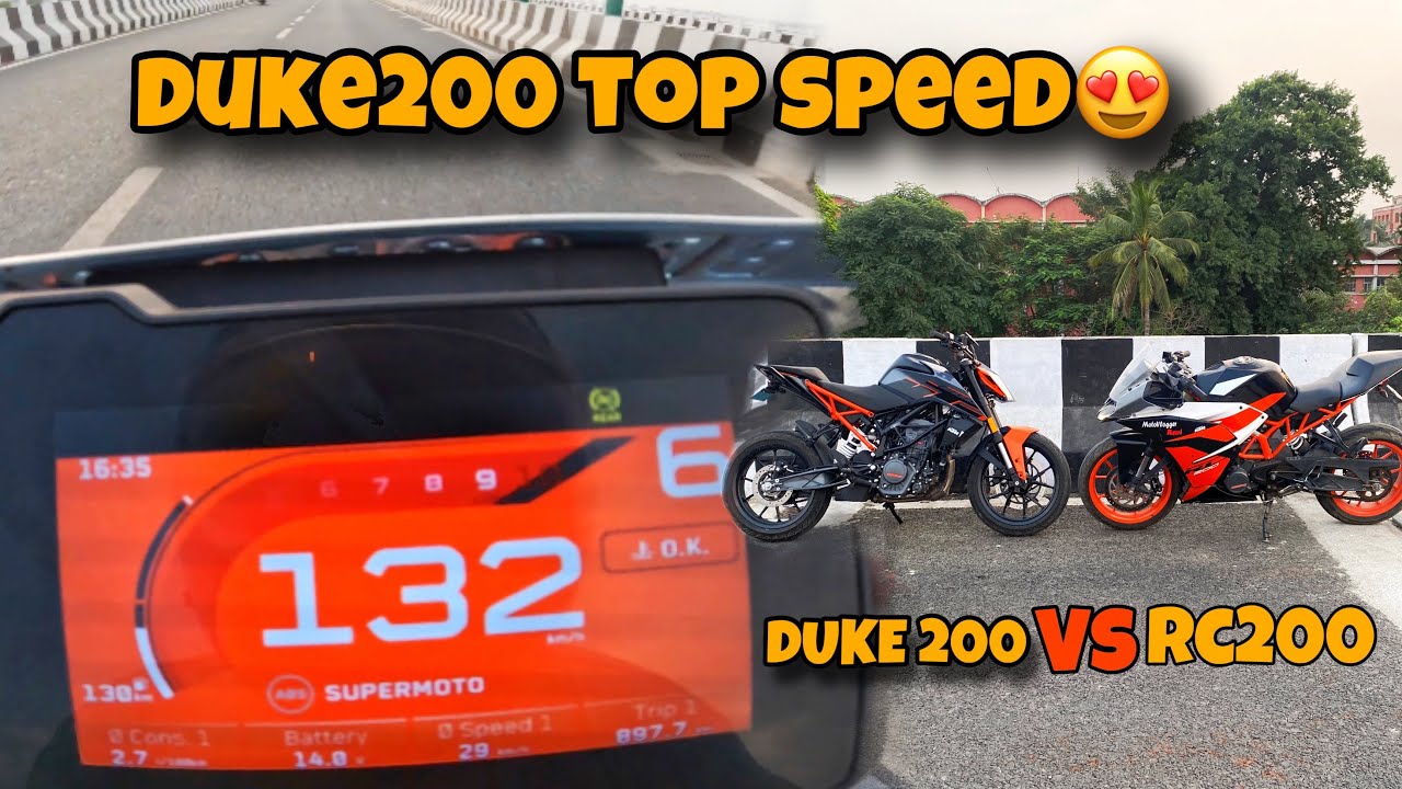 NEW KTM DUKE 200 TOP SPEED😍 || RC200 vs DUKE 200😱|| BIKE ME AAG LG GYII😭