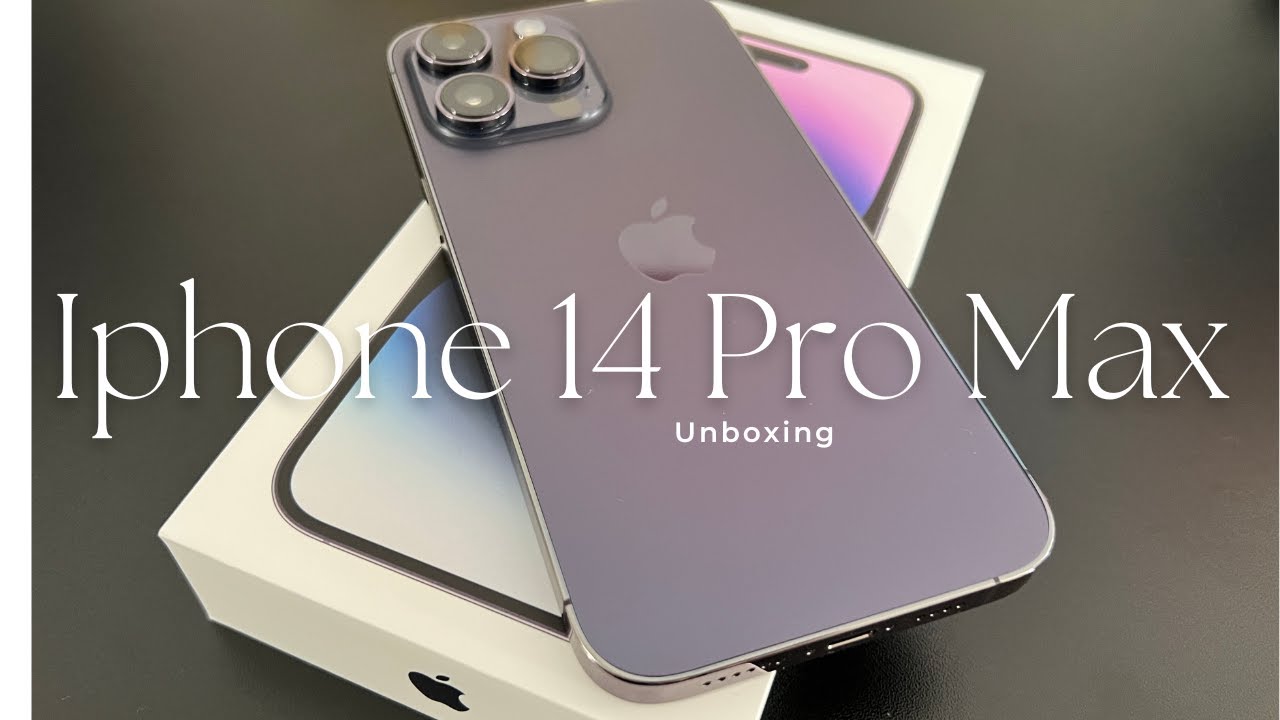   iphone 14 pro max (purple 💜) unboxing + accesories