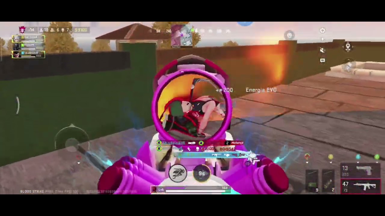 Melhores momentos jogando blood strike no mobilador 