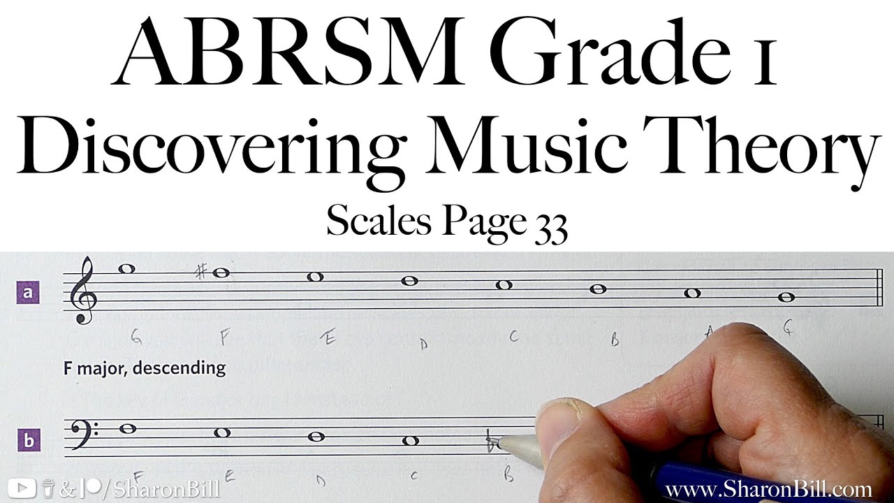 ABRSM Discovering Music Theory Grade 1 Scales Page 33 with Sharon Bill