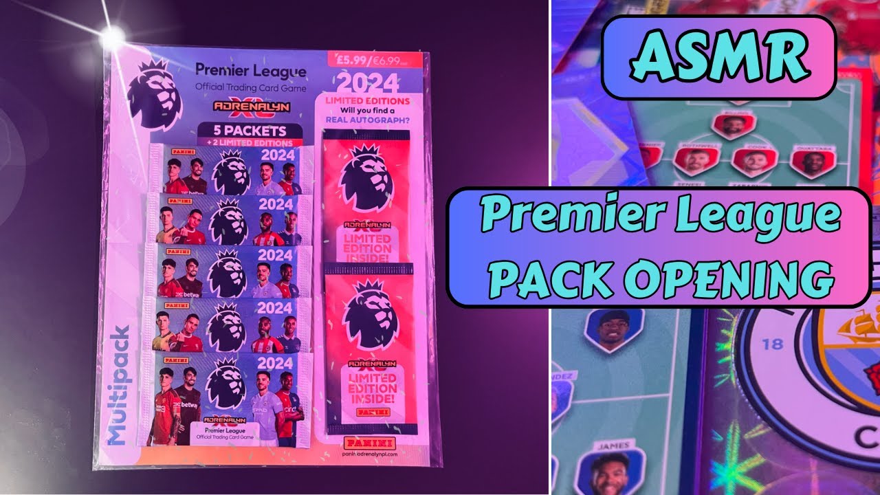 ASMR | Unboxing / Pack Opening Premier League Football Cards - Pt 3