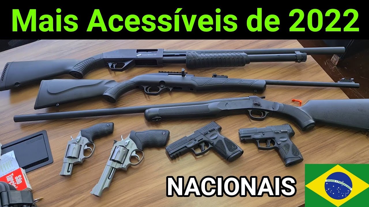 Mais Baratas do Brasil em 2022 - 9mm, Revólver 38 e 357 Magnum, Espingarda Calibre 12 e Carabina 22