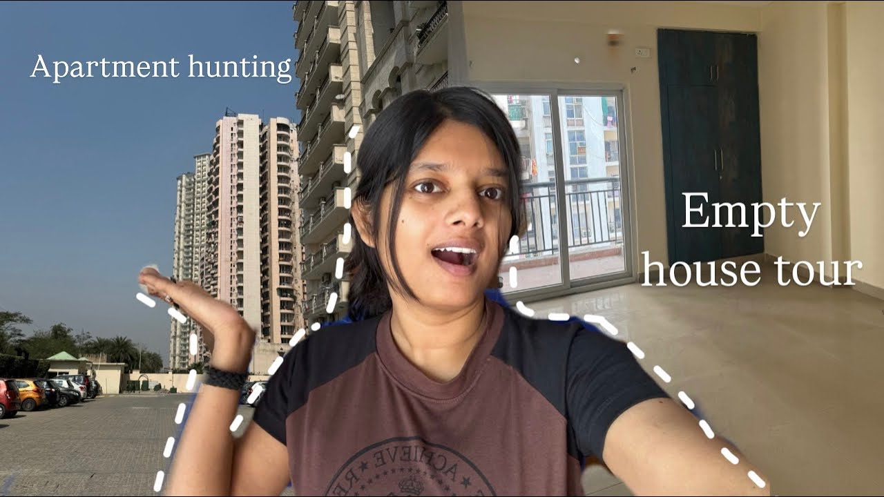 Apartment hunting in Noida •Empty house tour•Rent?!