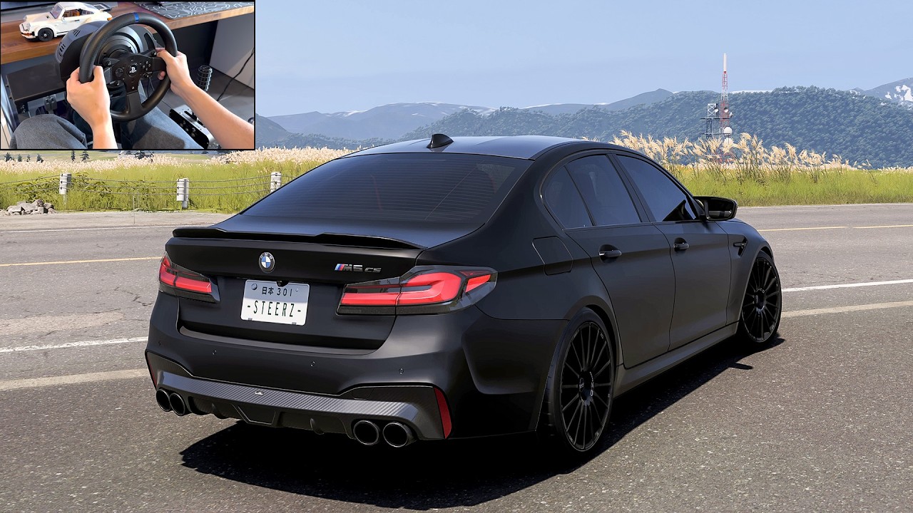 BMW M5 CS 777HP - Forza Horizon 6 | Steering wheel Gameplay