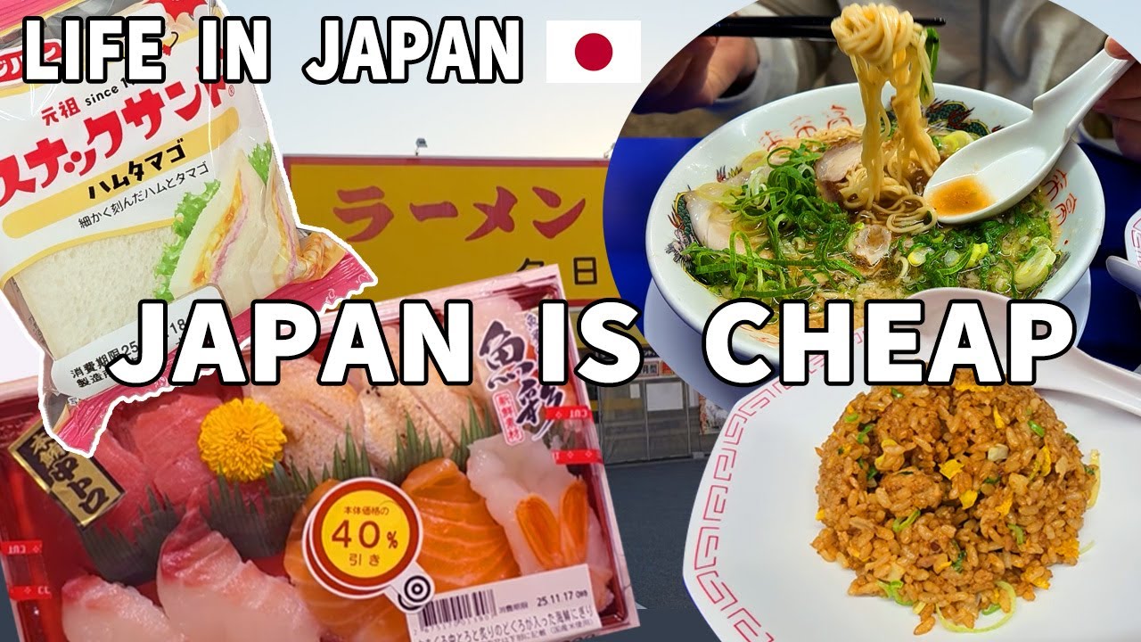 Japanese Salarymen's Sunday Lunch & Dinner 🇯🇵 Ramen and Half-Price Bento | Autumn Leaf Tour
