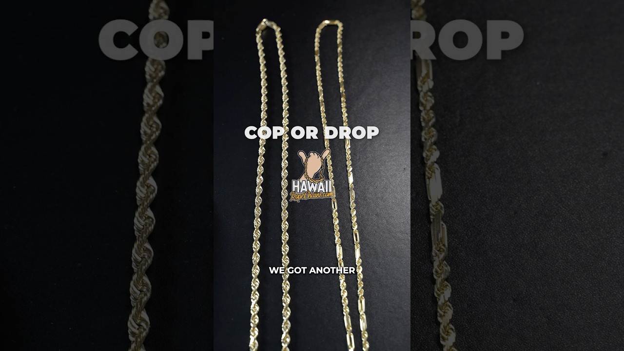 Would Your Rather&hellip; 👀 #hawaiiropechains #mensjewelry #gold #chain #ropechain