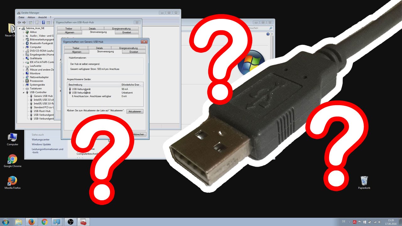 USB Geräte schalten sich ab - Die USB Energieverwaltung deaktivieren