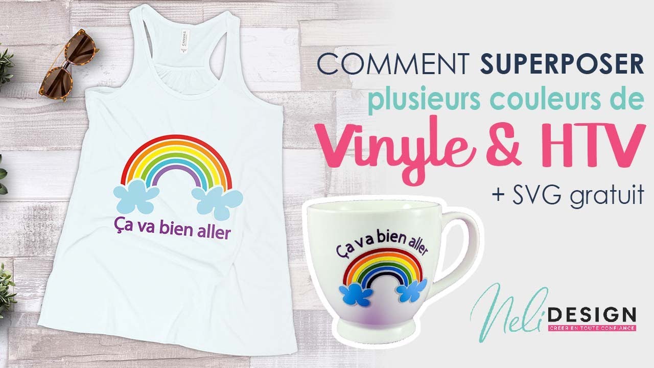 Comment parfaitement superposer plusieurs couleurs de vinyle adhésif ou vinyle thermocollant