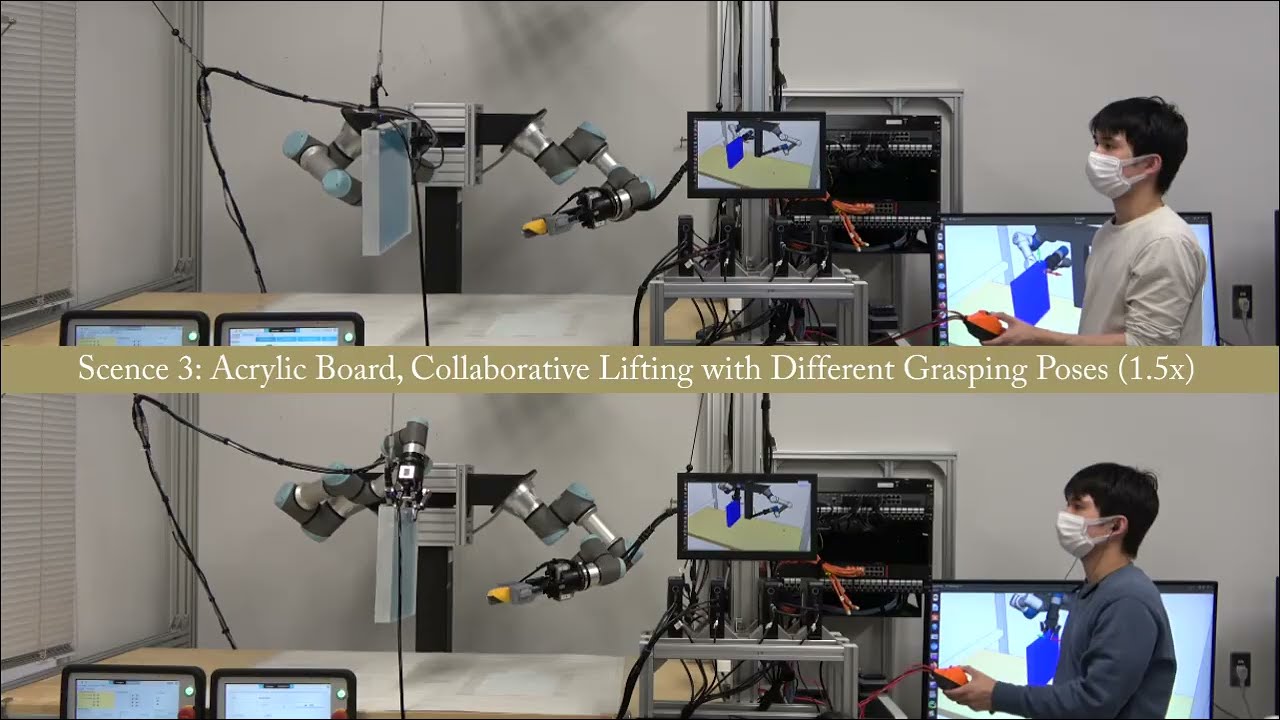 A Dual-Arm Robot that Manipulates Heavy Plates Cooperatively with a Vacuum Lifter