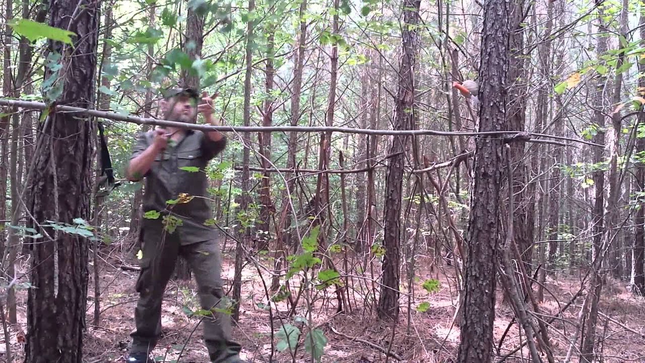 Bushcraft Deer Hunting Blind (Quick And Simple)