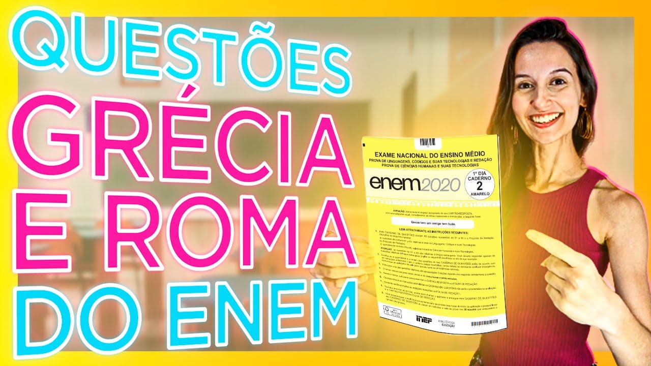 RESOLUÇÃO de questões do ENEM sobre GRÉCIA e ROMA (Antiguidade) - Ana Carol Professora