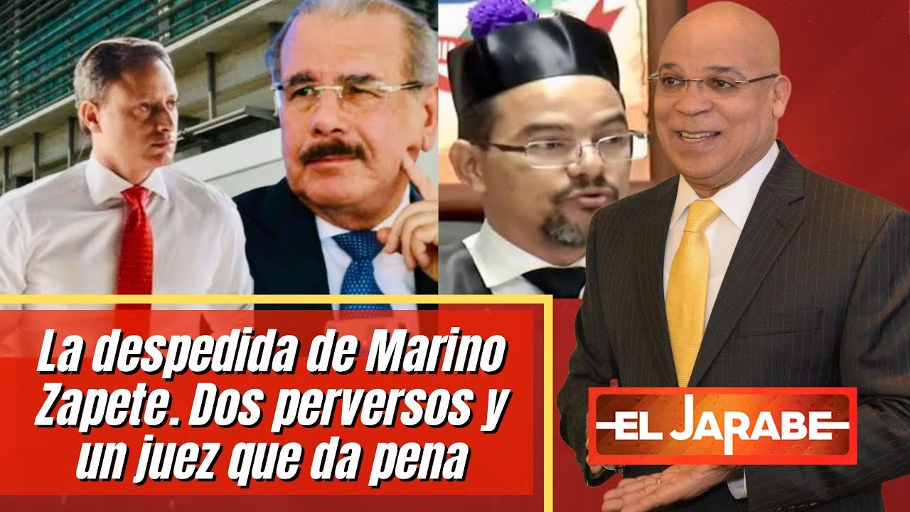 La despedida de Marino Zapete. Dos perversos y un juez que da pena | El Jarabe Seg-4 15/12/2022