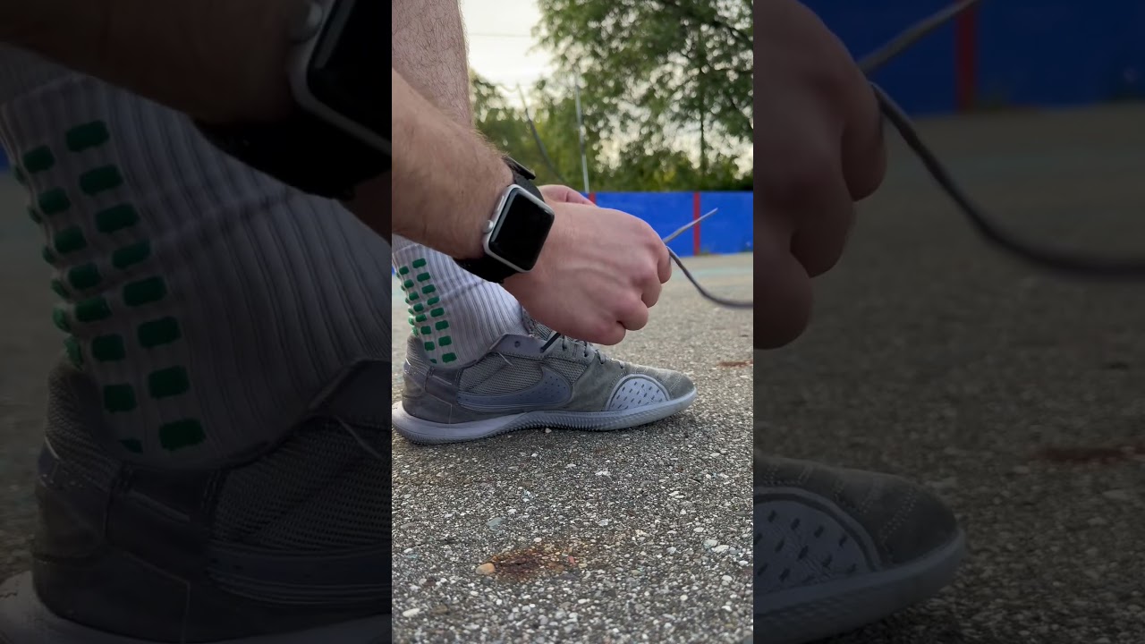 Nike Street Gato lace up! #footballer #soccerdrill #soccerskills #nike #cleats #futsal #football