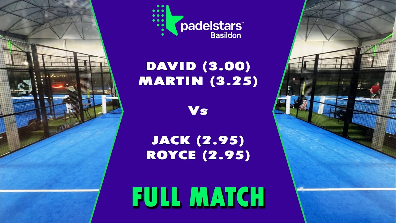 Competitive Padel Match At Padel Stars Basildon In Essex