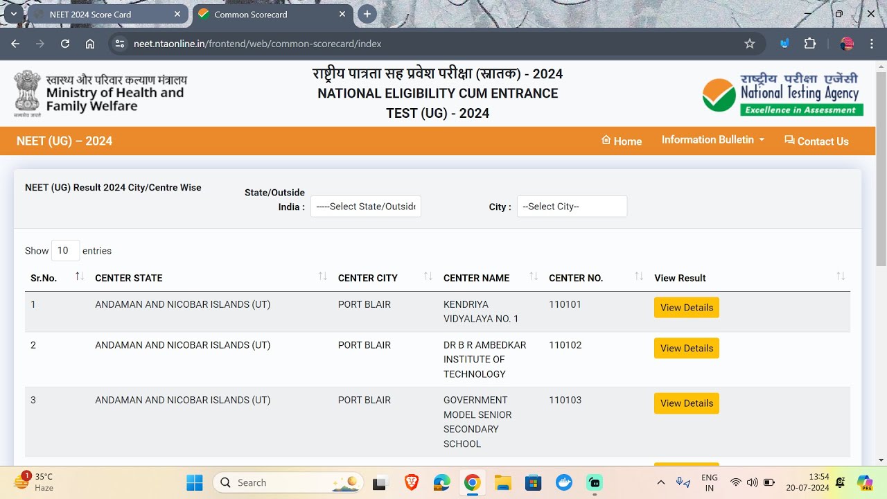 🔴Live Neet Ug 2024 state,city wise result check now🚨|Neet Ug 2024 live result city wish|Neet Ug 2024