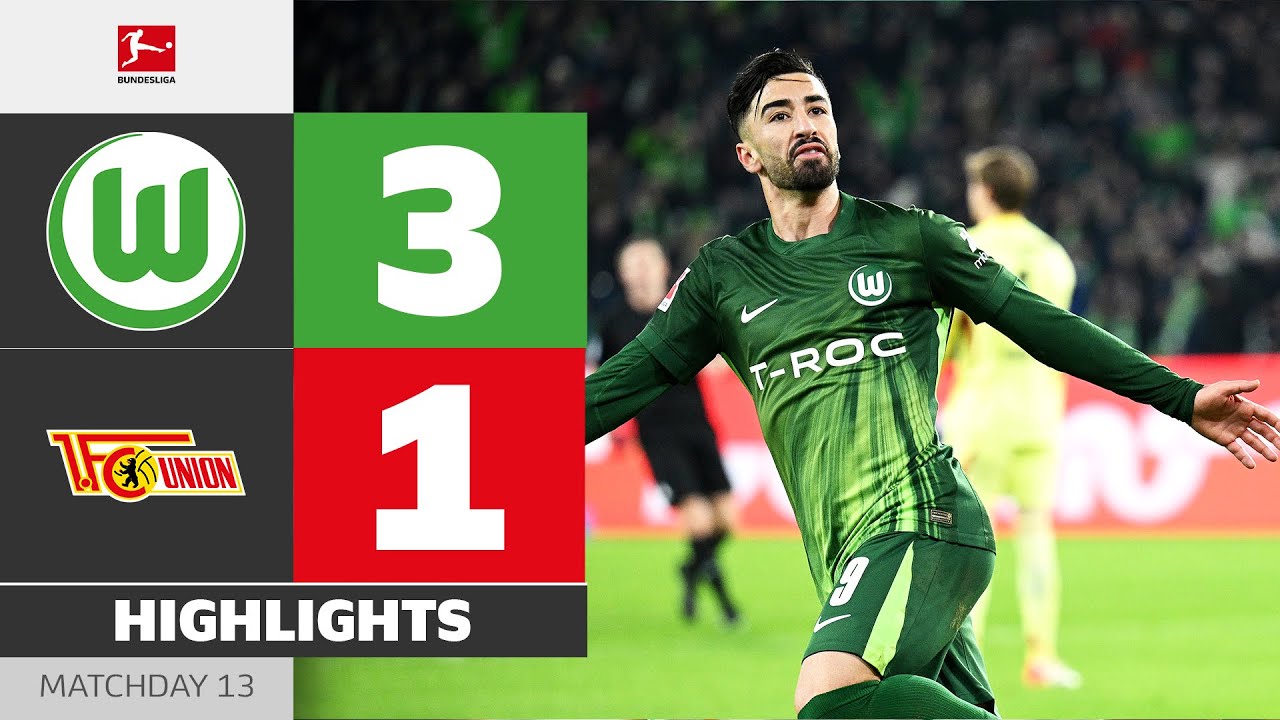 Wolfsburg Ends Home Curse | VFL WOLFSBURG - UNION BERLIN | Highlights | MD 13 &ndash; Bundesliga 2025/26